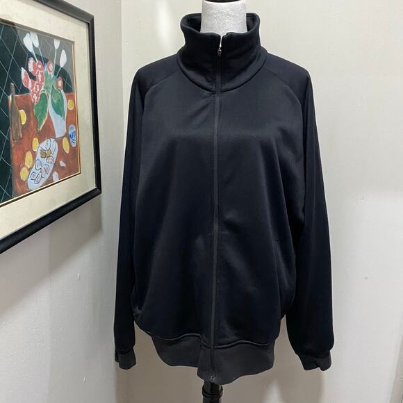 Lululemon Fleece Training Track Jacket Black Zip Front Men's Size Extra Large - Picture 2 of 11